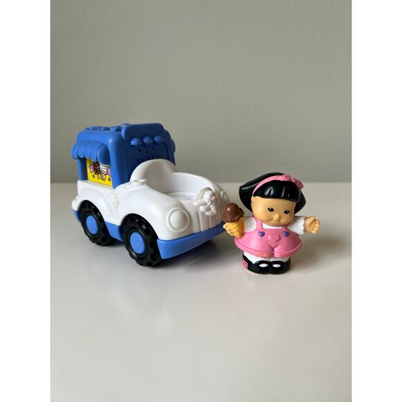 Fisher-Price Little Mia and Blue Ice Cream Truck Cream Cone 2003 Works - Picture 4 of 11
